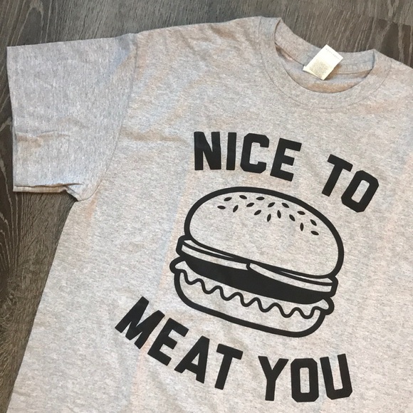 Tops - Graphic tee • meat humor shirt